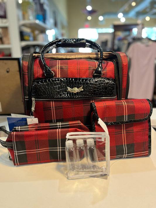 New Samantha Brown  "Destinations Plaid Underseater" Luggage