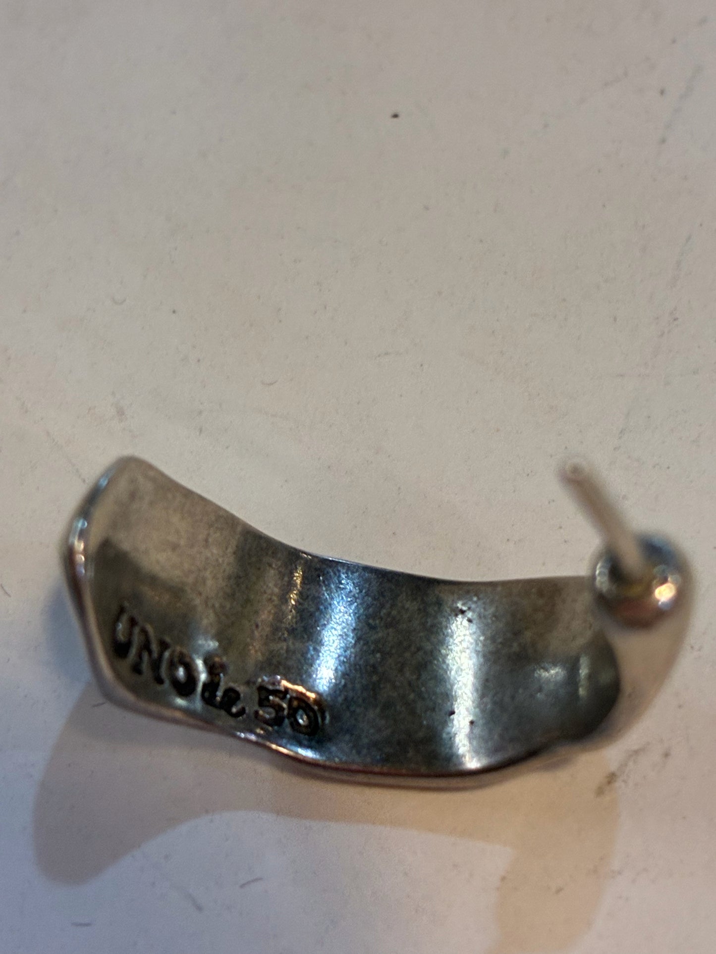 Uno de 50 Silver Hoop Earrings