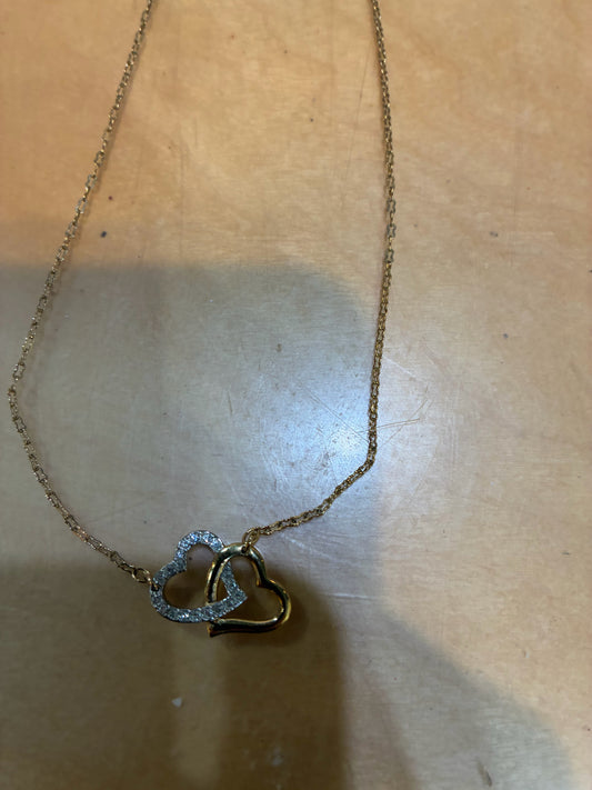 Swarovski Intertwined Heart Two Tone necklace