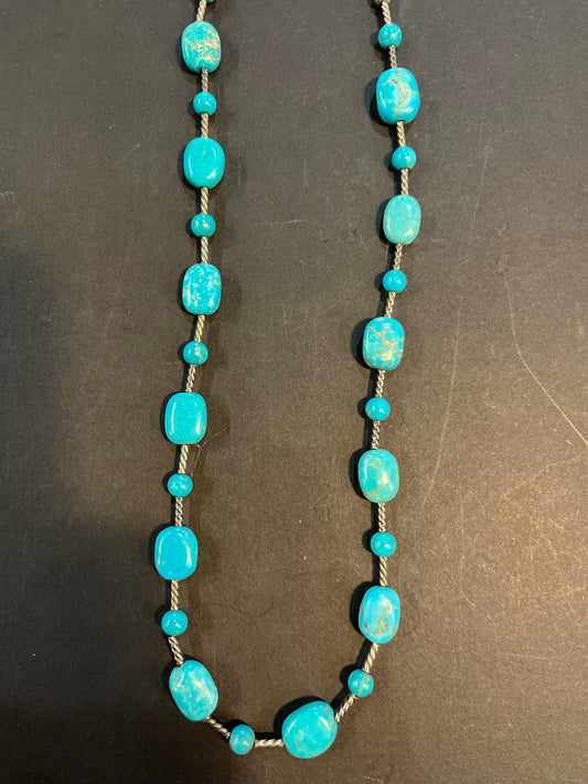 Carolyn Pollack Turquoise Chain Necklace