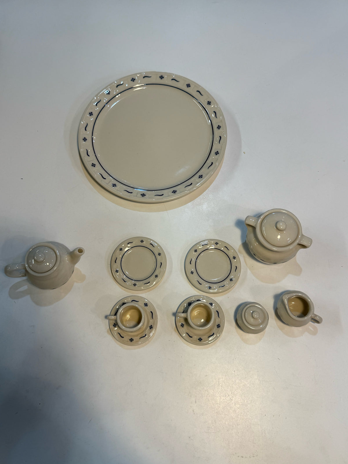 2006 Longaberger Collector's Club Miniature Tea Set  NIB