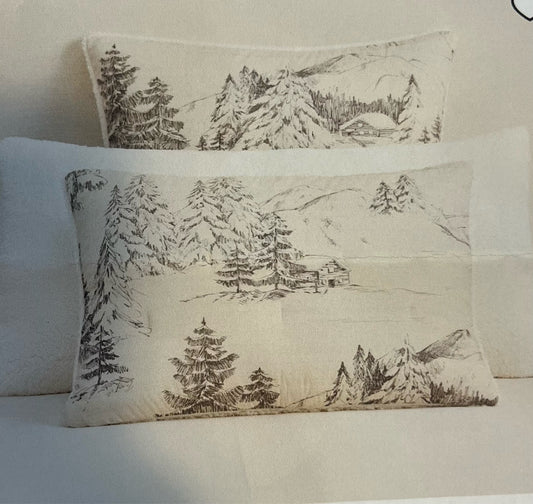 New Pottery Barn "Rustic Forest" Pillow Sham