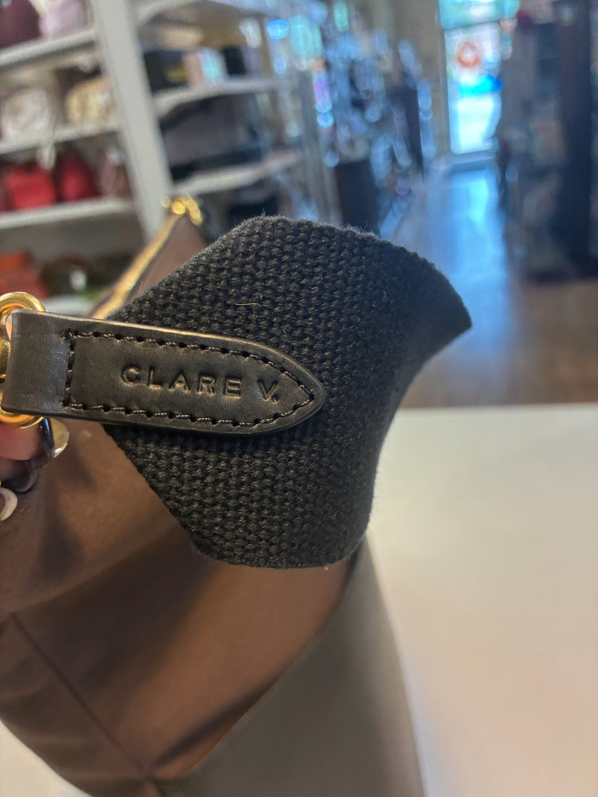 Clare V Sophie Canvas & Leather Bag