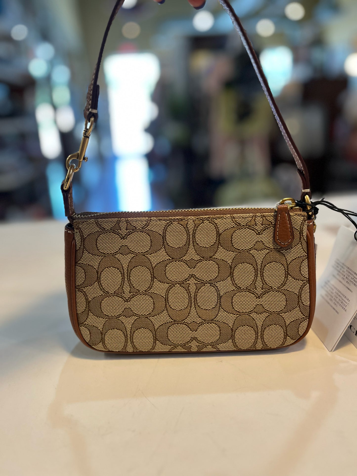 NWT Disney x Coach Teri Signature Jacquard Handbag