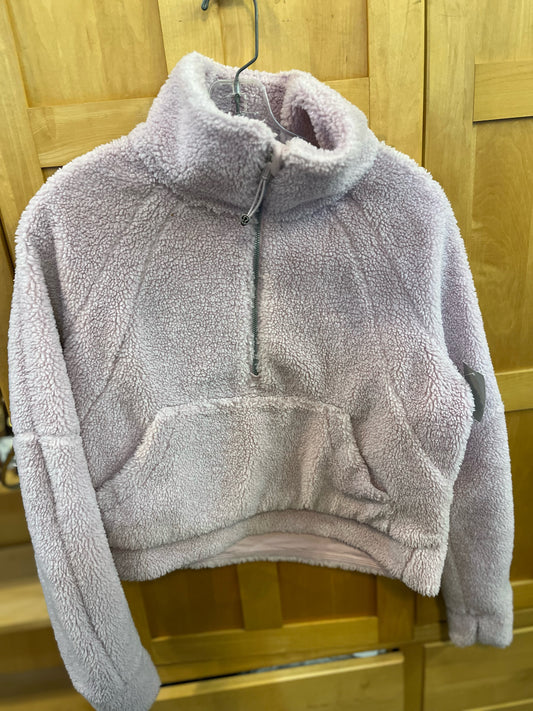Lululemon Pink Sherpa Cropped Sweatshirt