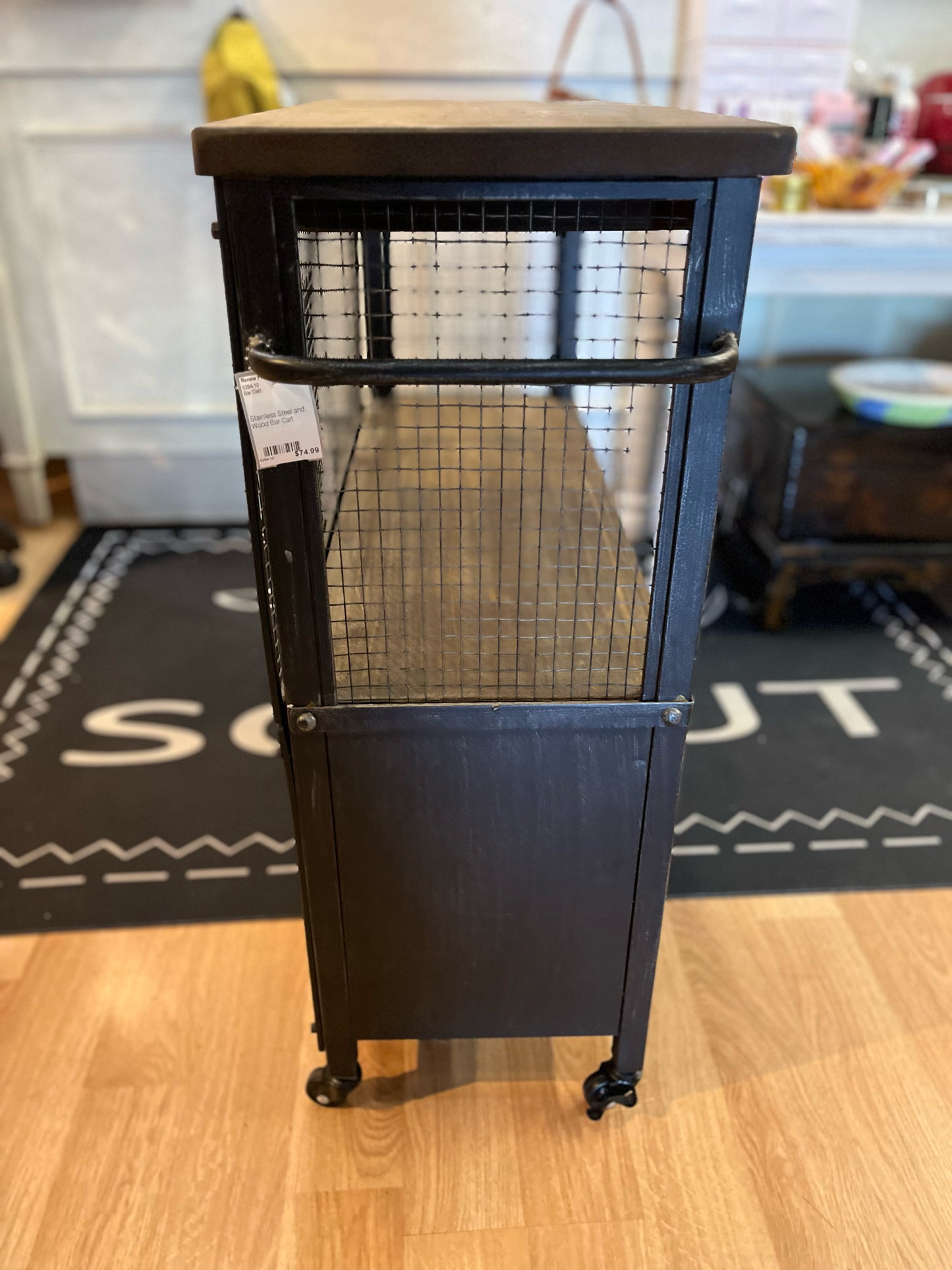 Industrial Style Bar Cart