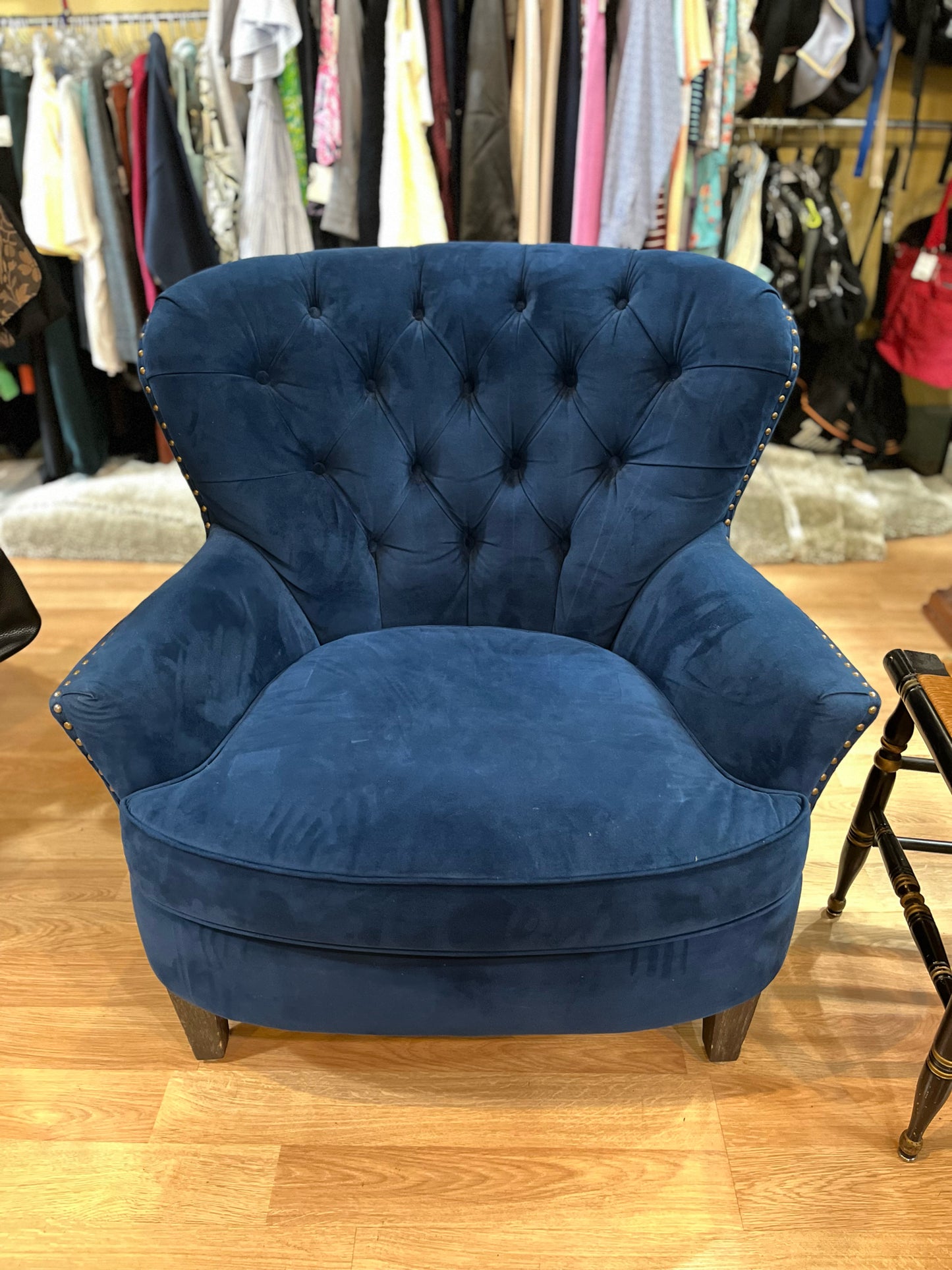 Pottery Barn Navy Accent Chair