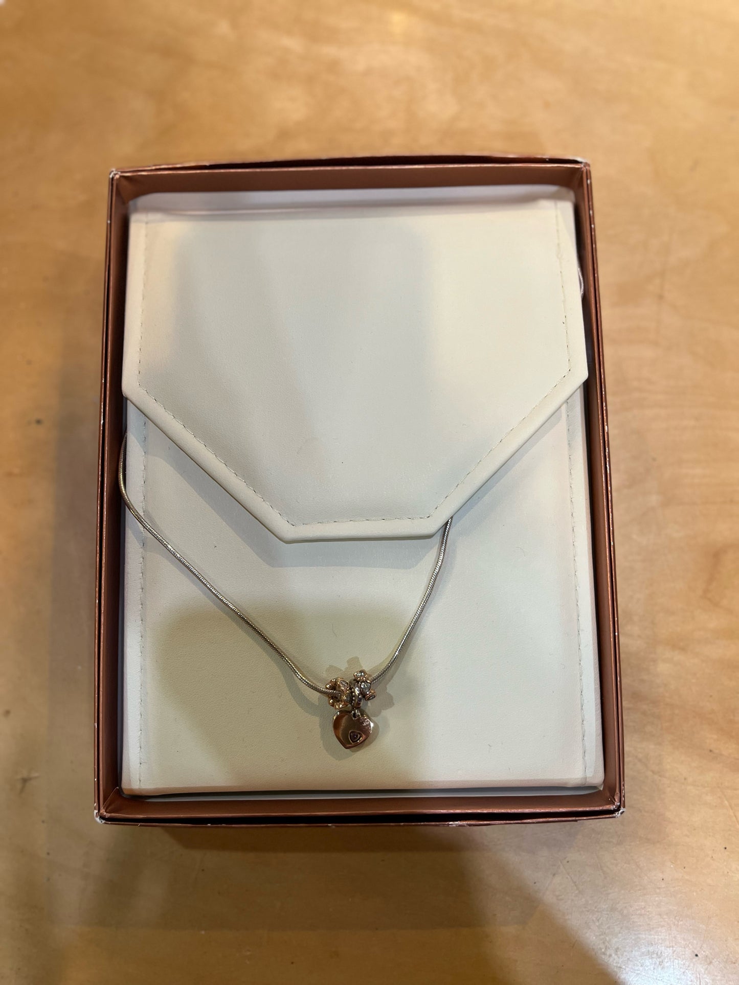 Pandora Silver & Rose Gold Charm Necklace