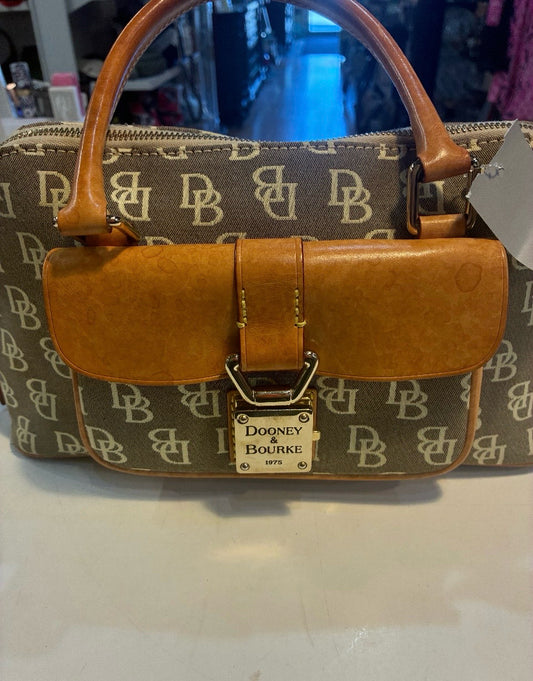 Dooney & Bourke Gray Signature Satchel Handbag