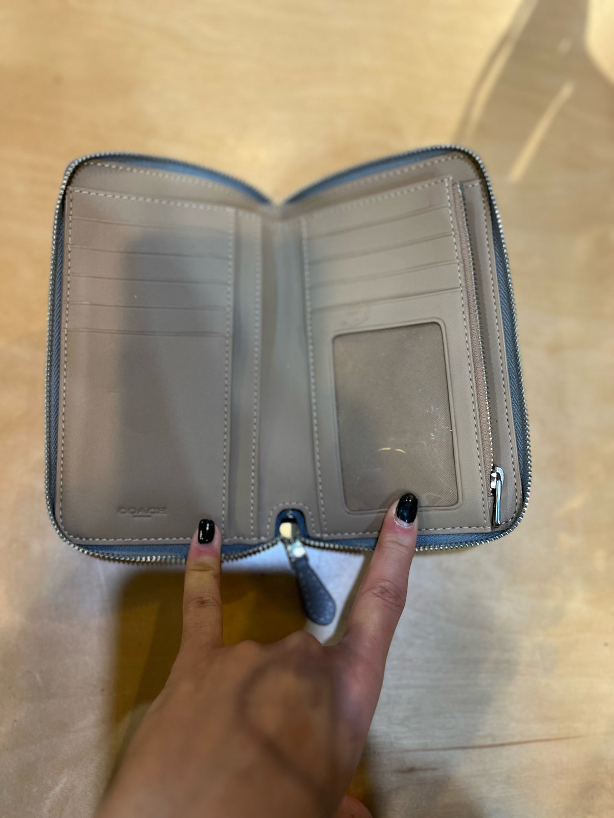 Coach Slate Blue Wallet