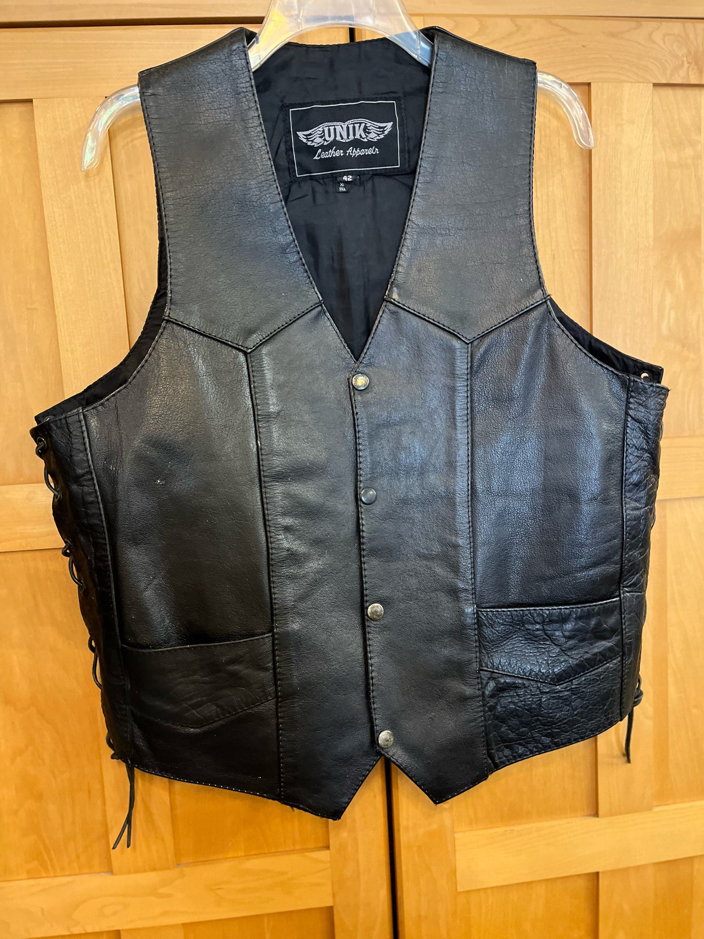 Harley Davidson Black Leather Vest