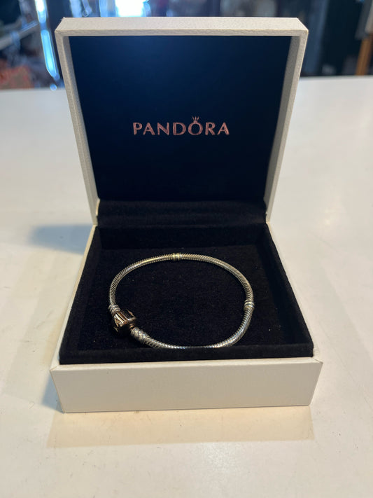 Pandora Charm w/ gold clasp Bracelet