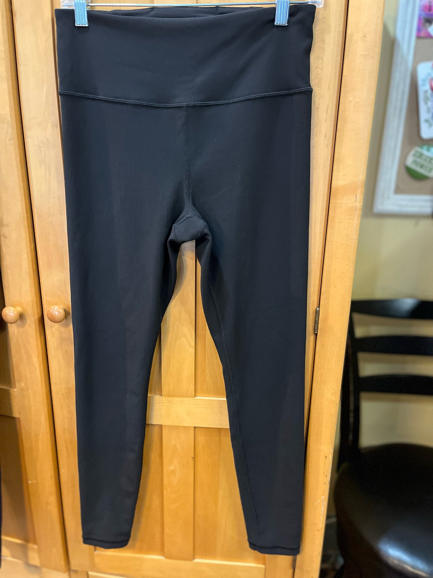 Athleta Black "Elation Rib Tight" Leggings