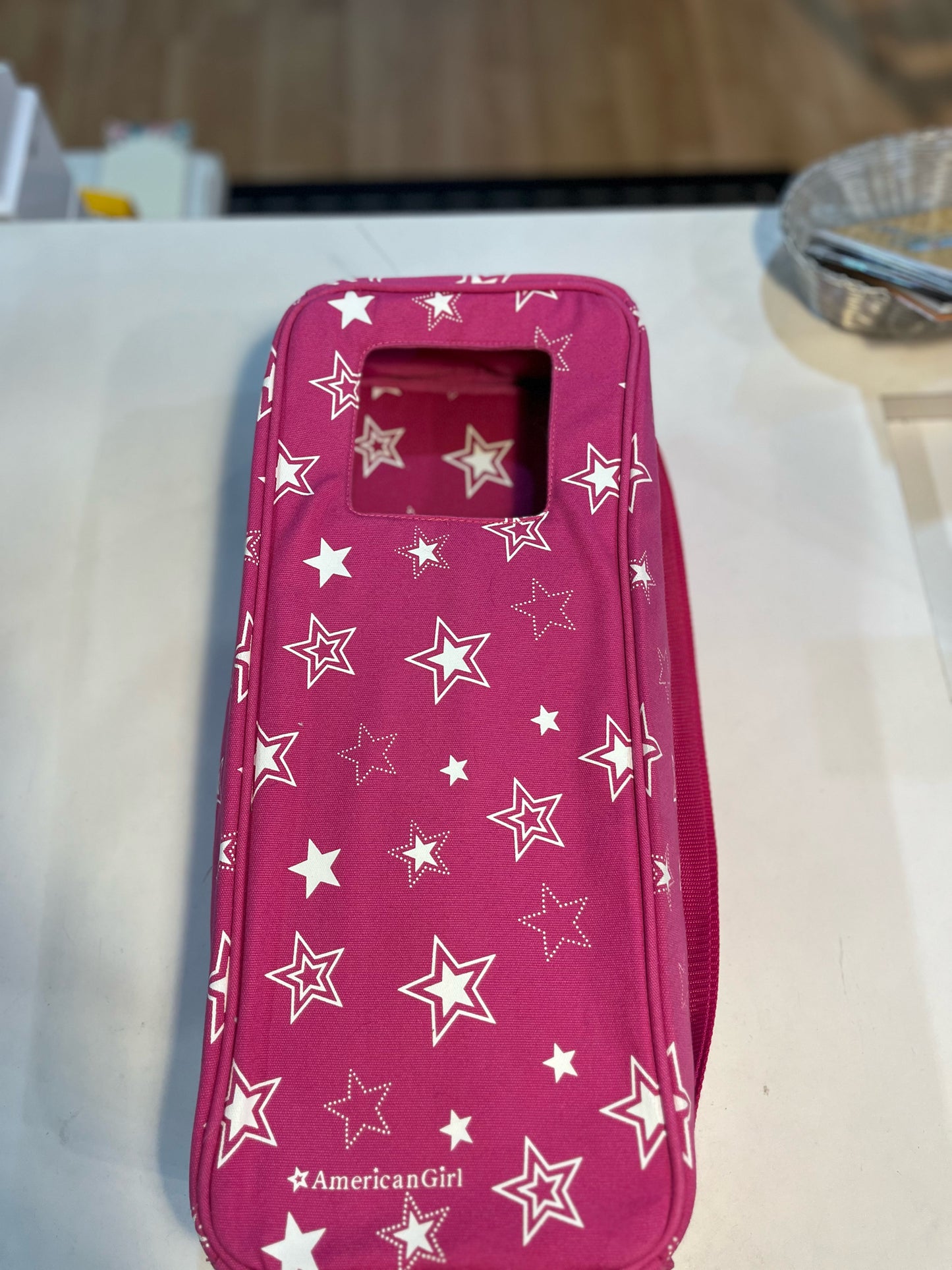 American Girl Pink & White Star Doll Carrier