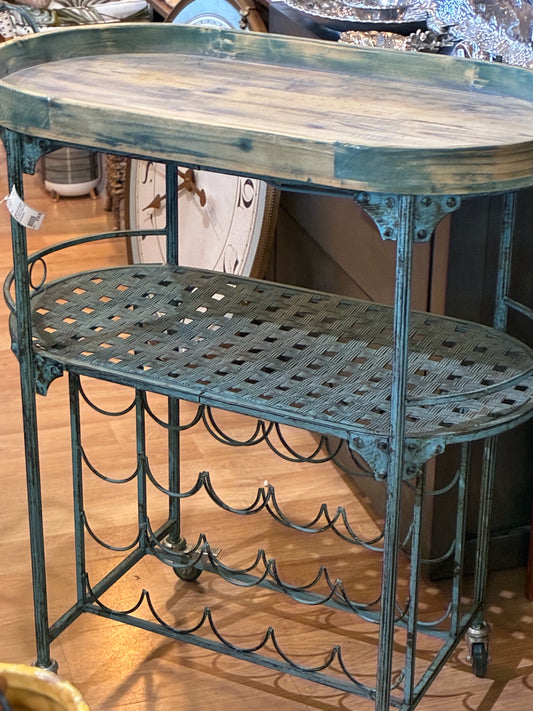 Blue Bar Cart. PICKUP ONLY