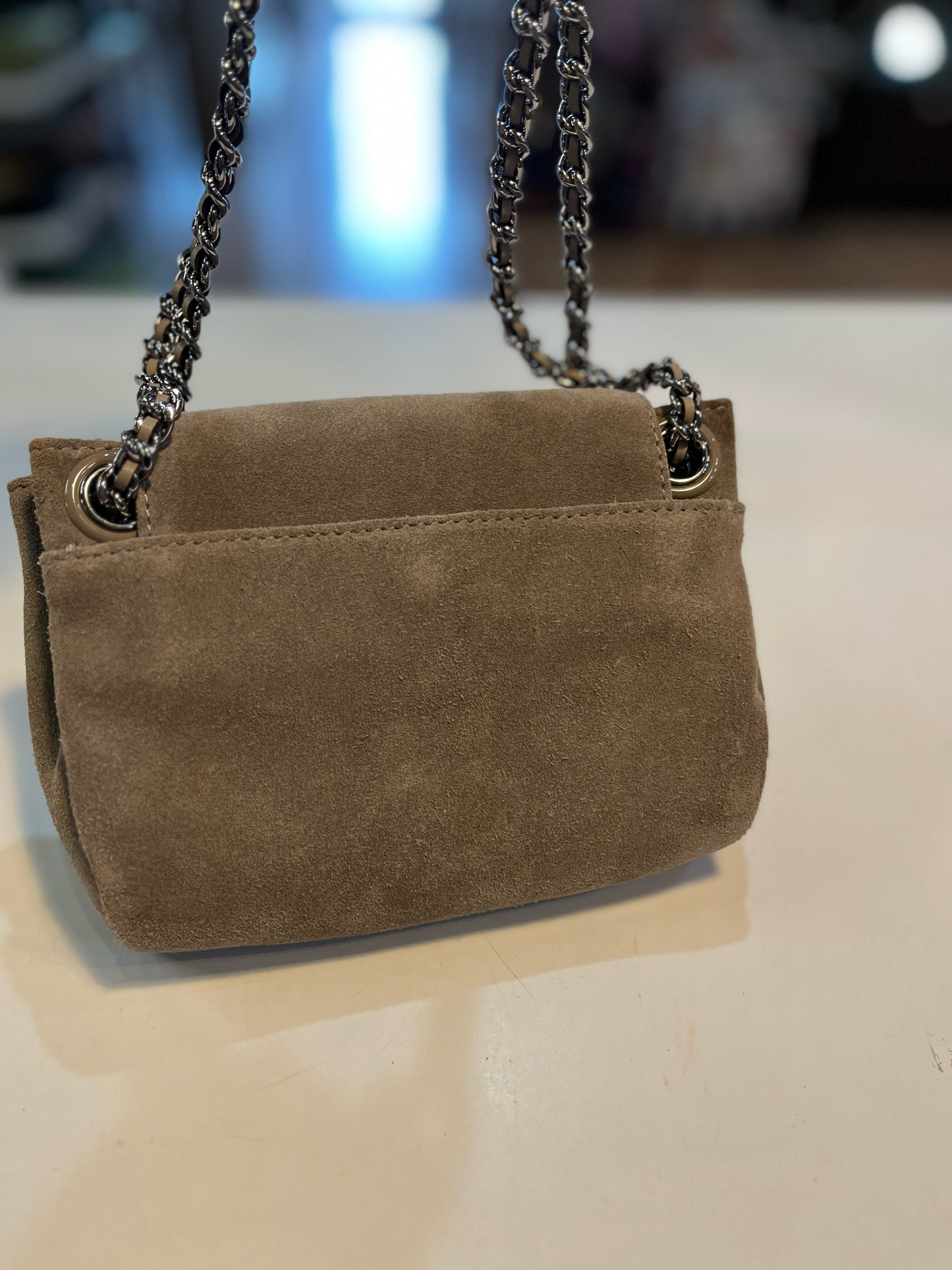 Karl Lagerfeld Suede Crossbody