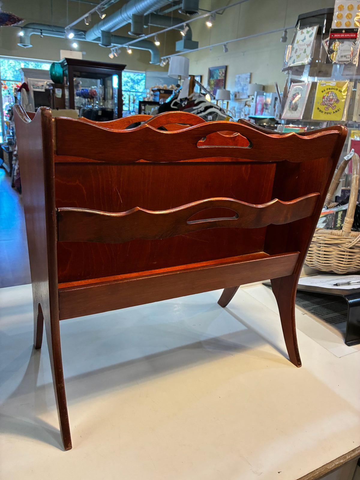 Ferguson Bros Wooden Magazine Rack
