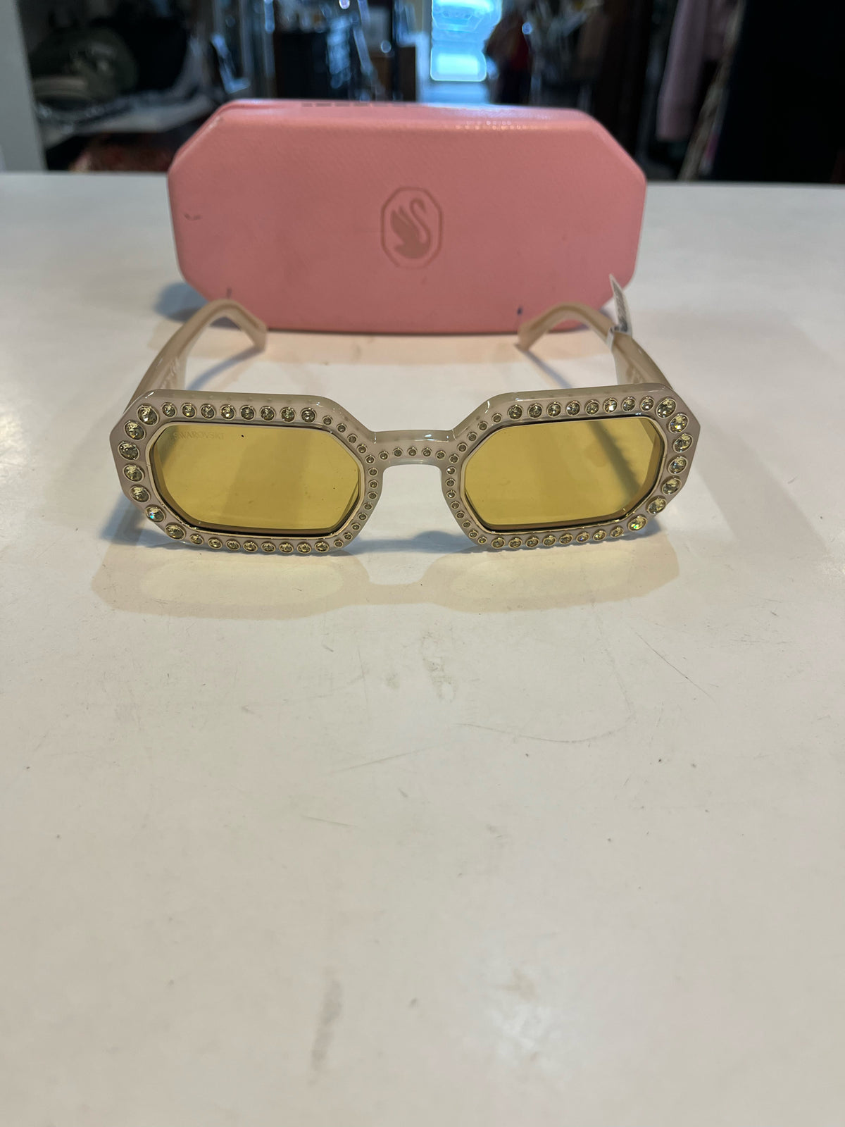 Swarovski "Millenia Rectangular Octagon" Sunglasses