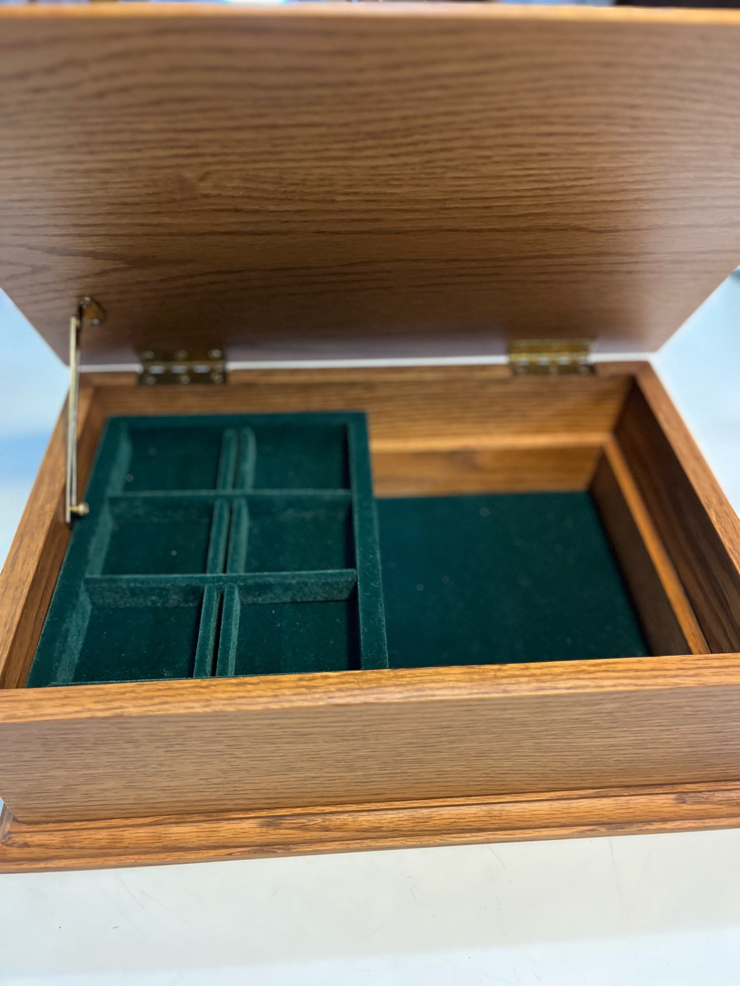 Amana Artist Signed Cherry Jewelry Box