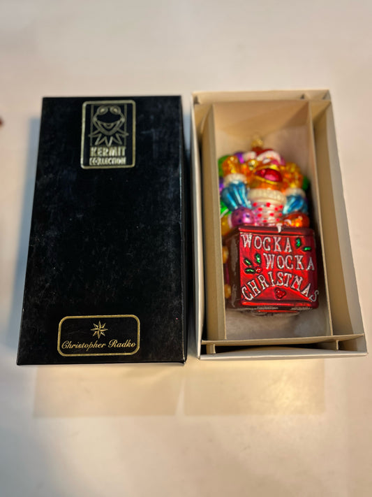 christopher radko kermit collection wocka wocka christmas ornament