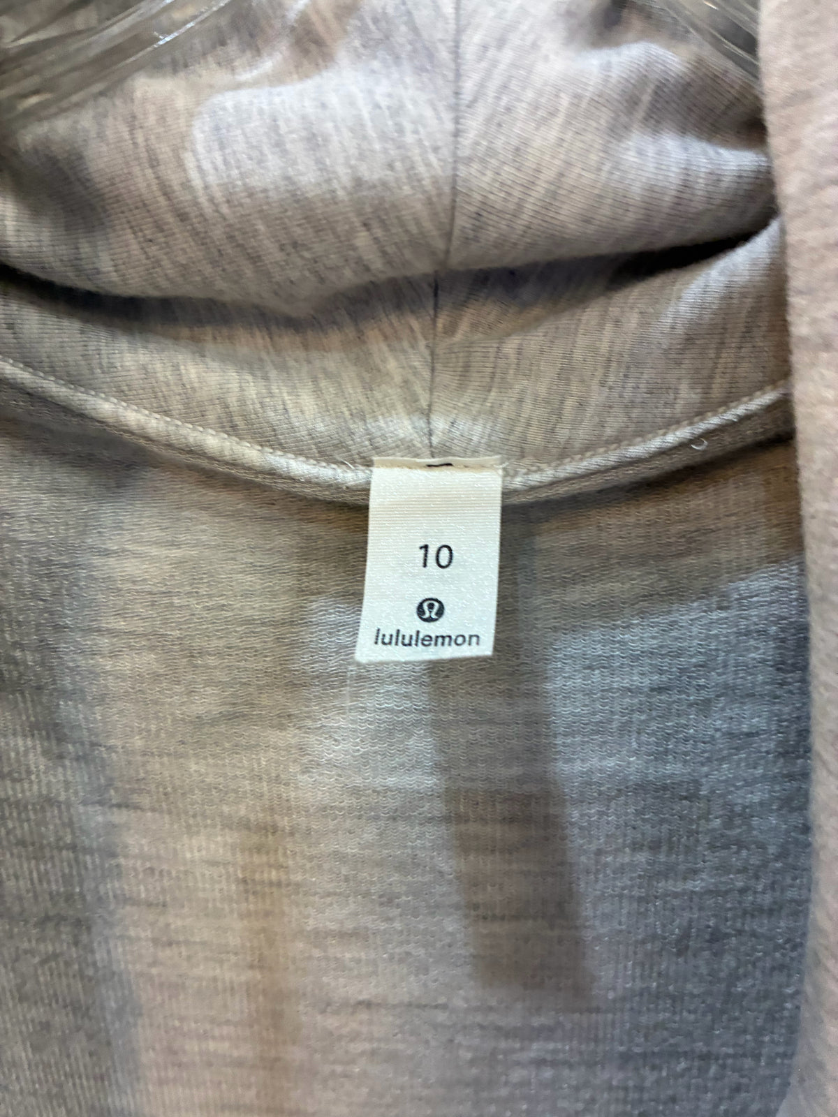 Lululemon Gray Hooded Sweatshirt, size:10