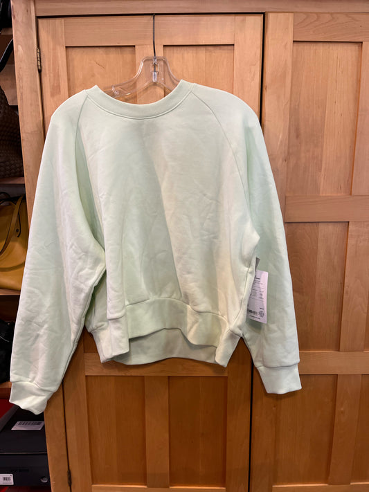 NWT Athleta Lime Green "Easy Fleece Crew Sweatshirt"