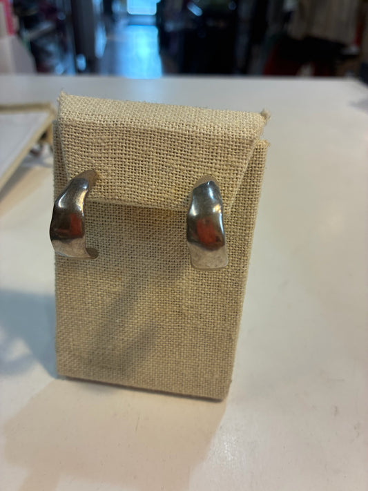 Uno de 50 Silver Hoop Earrings