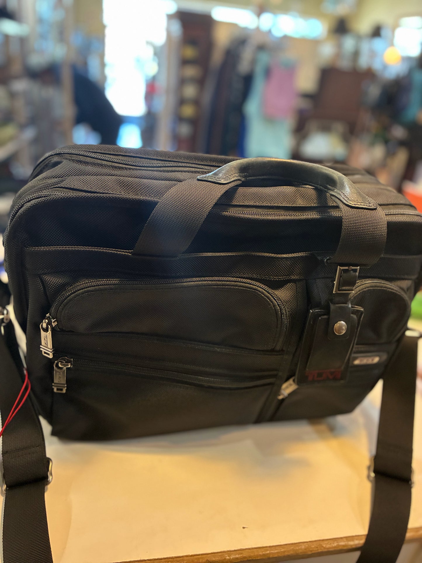 TUMI Black Hedrick Briefcase