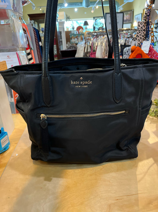 Kate Spade Black Nylon "Chelsea Tote" Handbag