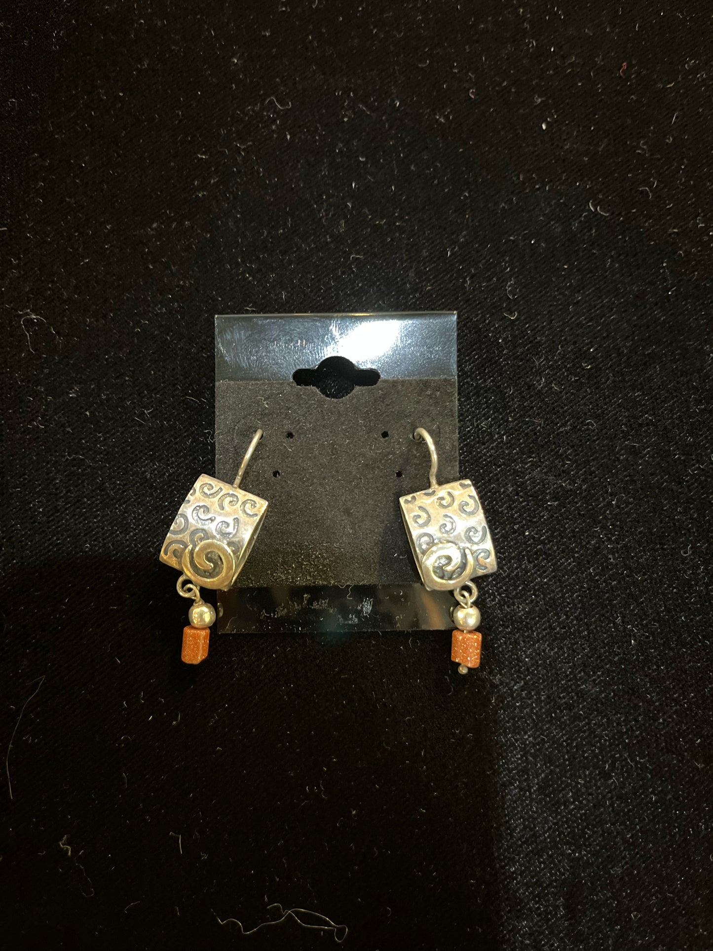 Silpada Goldstone Wire Earrings
