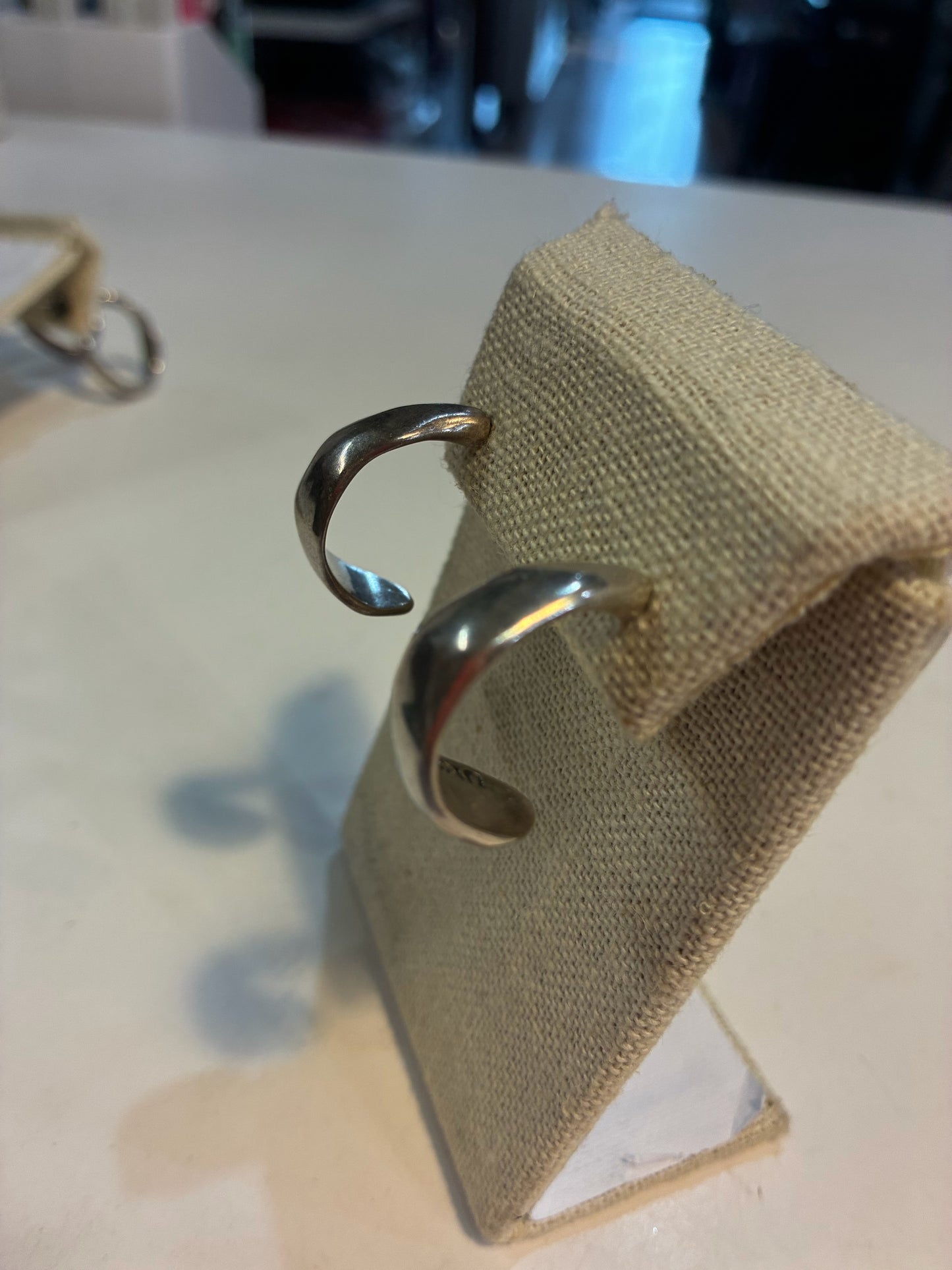 Uno de 50 Silver Hoop Earrings