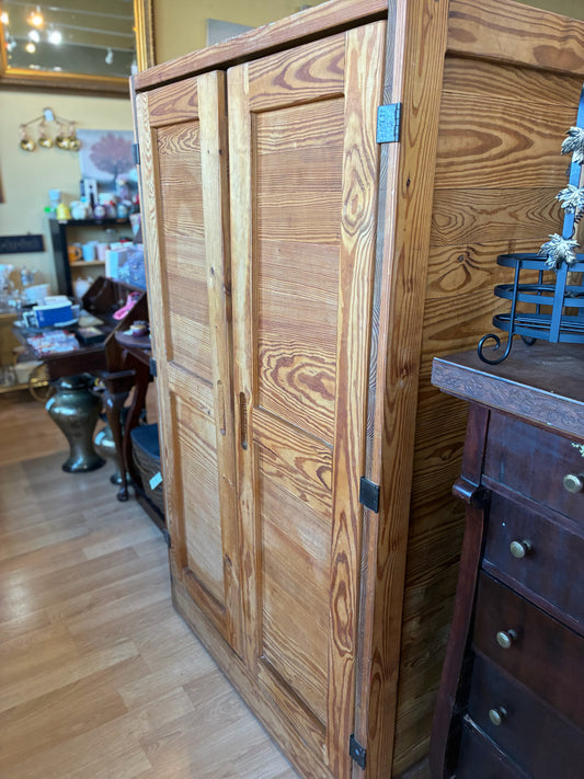 Honey Pine Wardrobe Cabinet