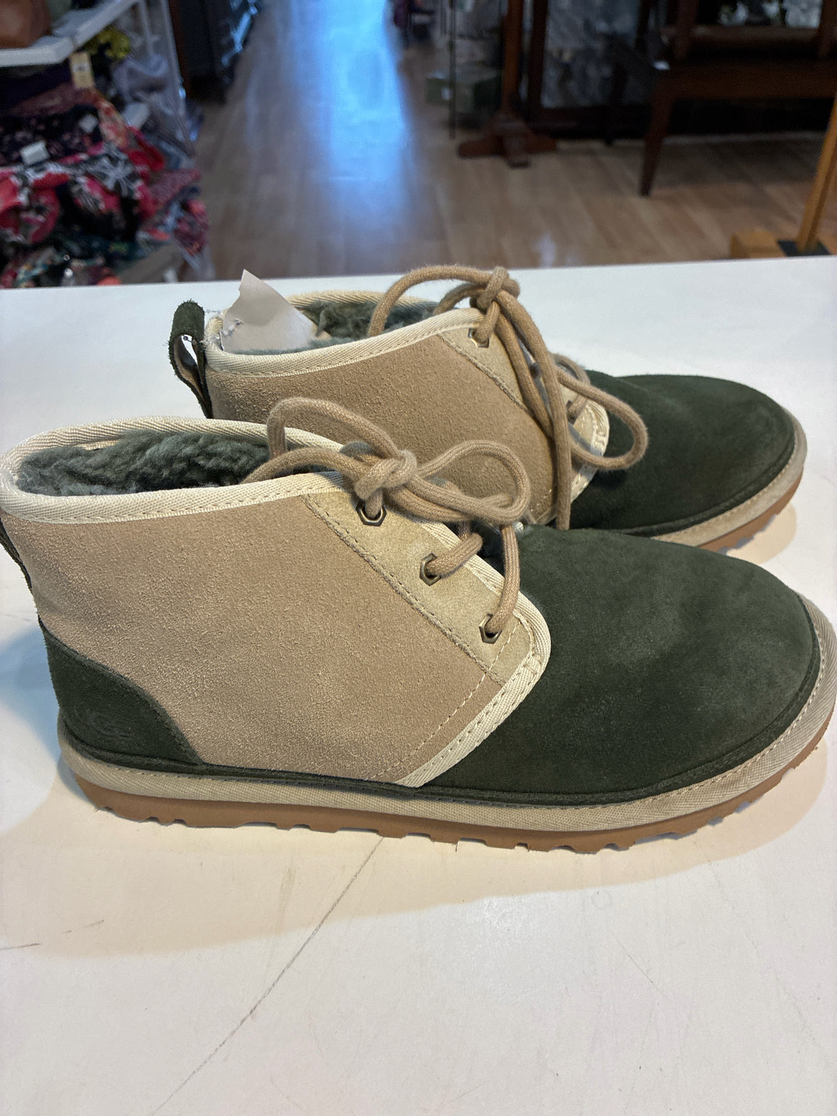 UGG Green & Beige "Neumel II Chukka" Boots