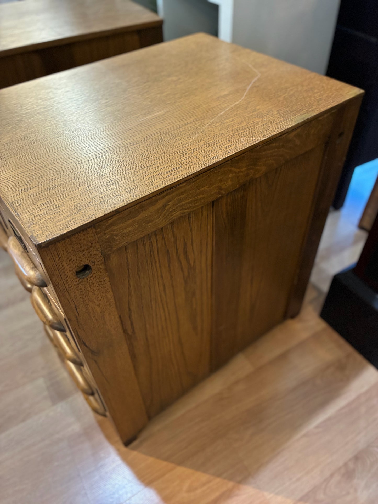 Stackable Brown File Cabinet