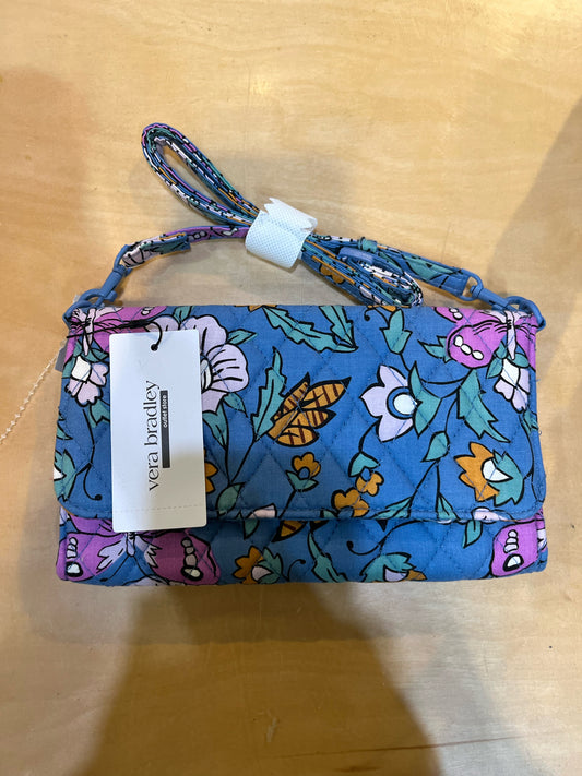 NWT Vera Bradley Blue Wallet Crossbody, retail $79