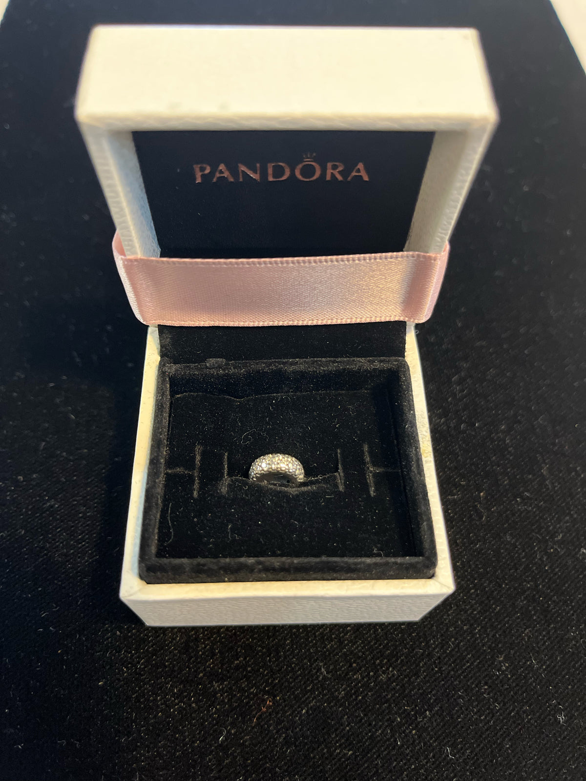 Pandora Silver Pave Spacer Charm