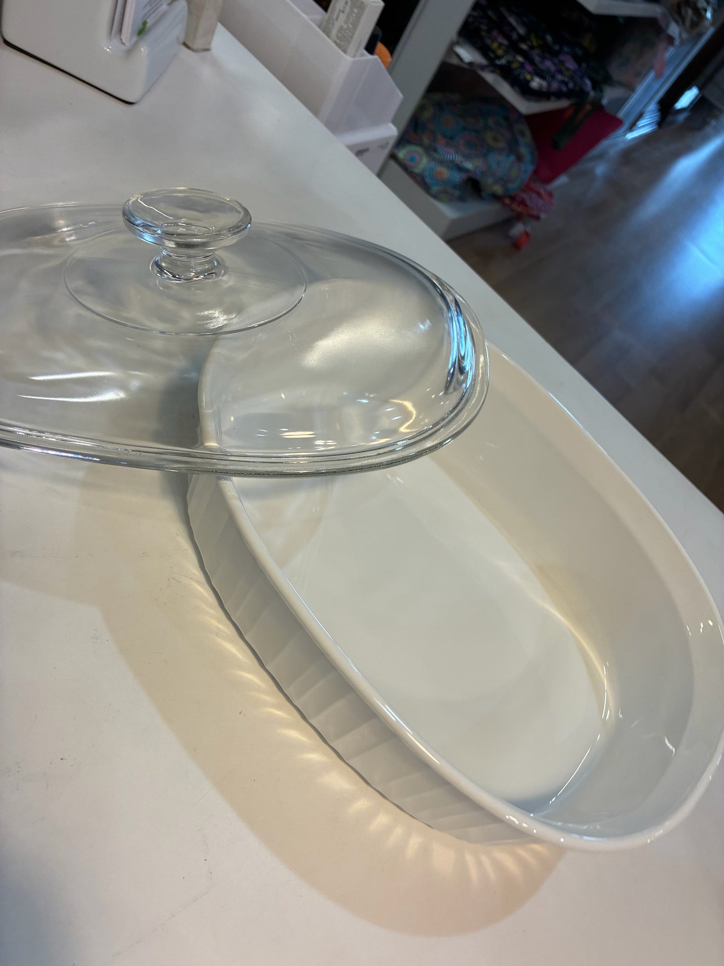Corningware French White French Lidded Oval Casserole 2.8 L