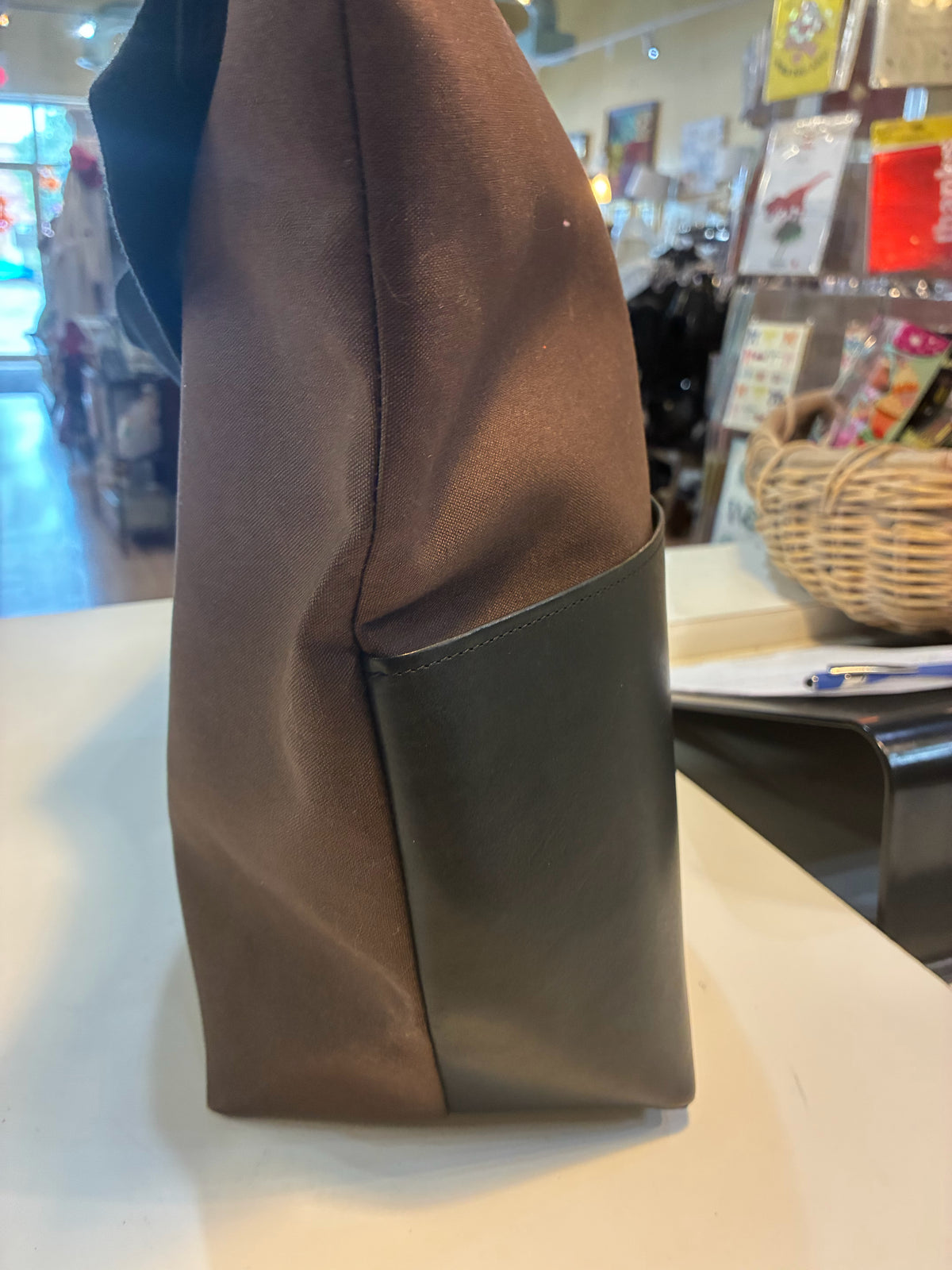 Clare V Sophie Canvas & Leather Bag