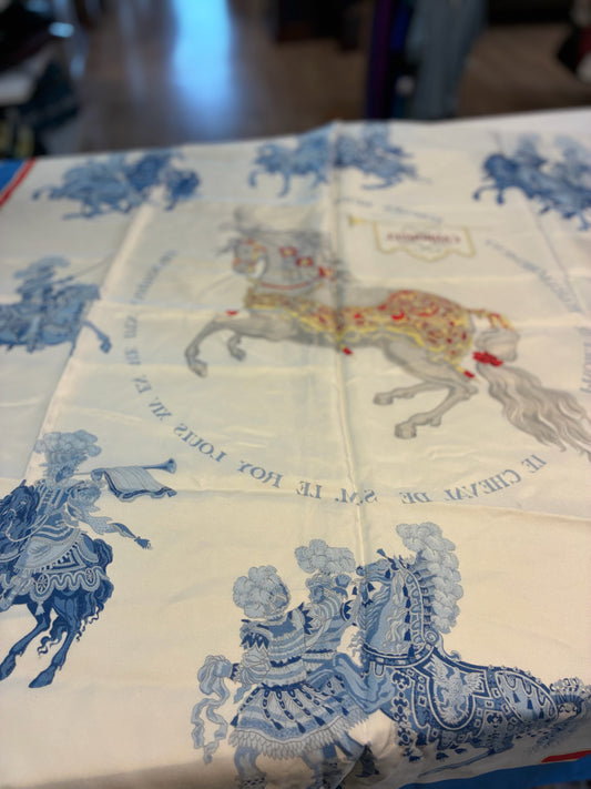 Authentic Hermes Silk Carrousel Scarf