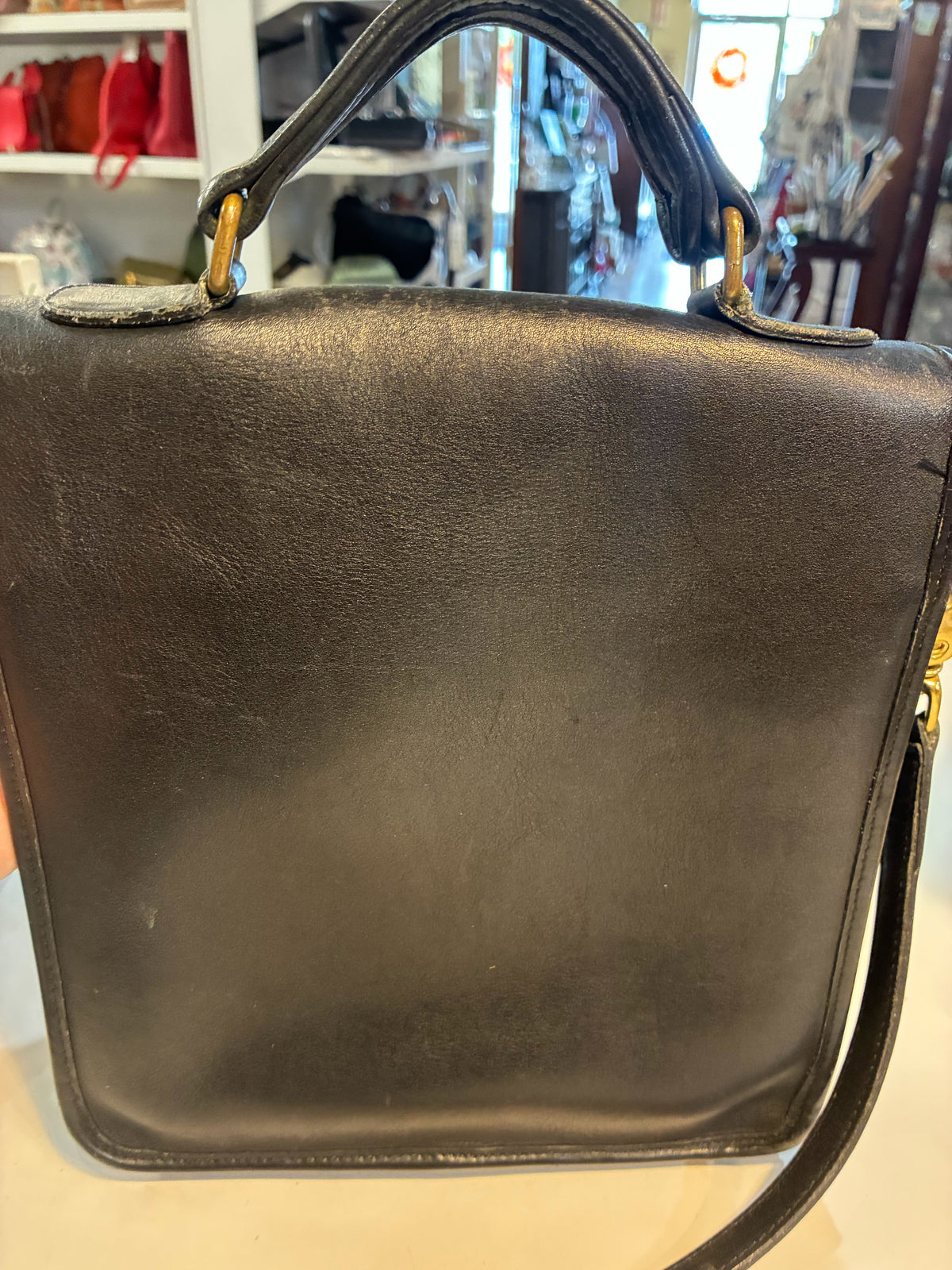 Vintage Coach Leather Station Messenger Crossbody