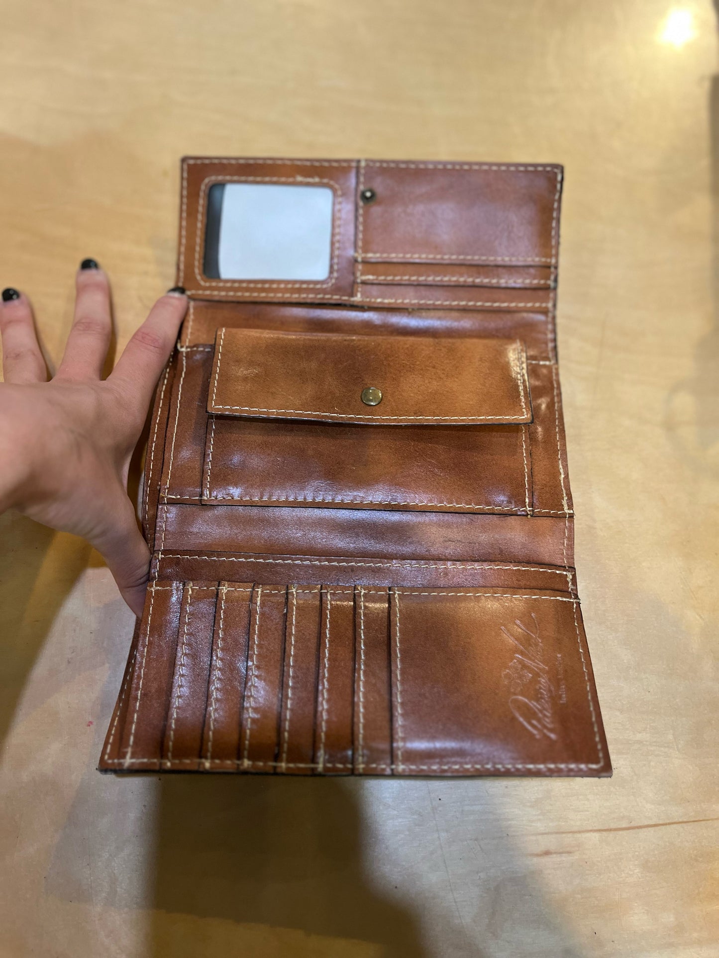 Patricia Nash Signature Map Print Cametti Trifold Wallet