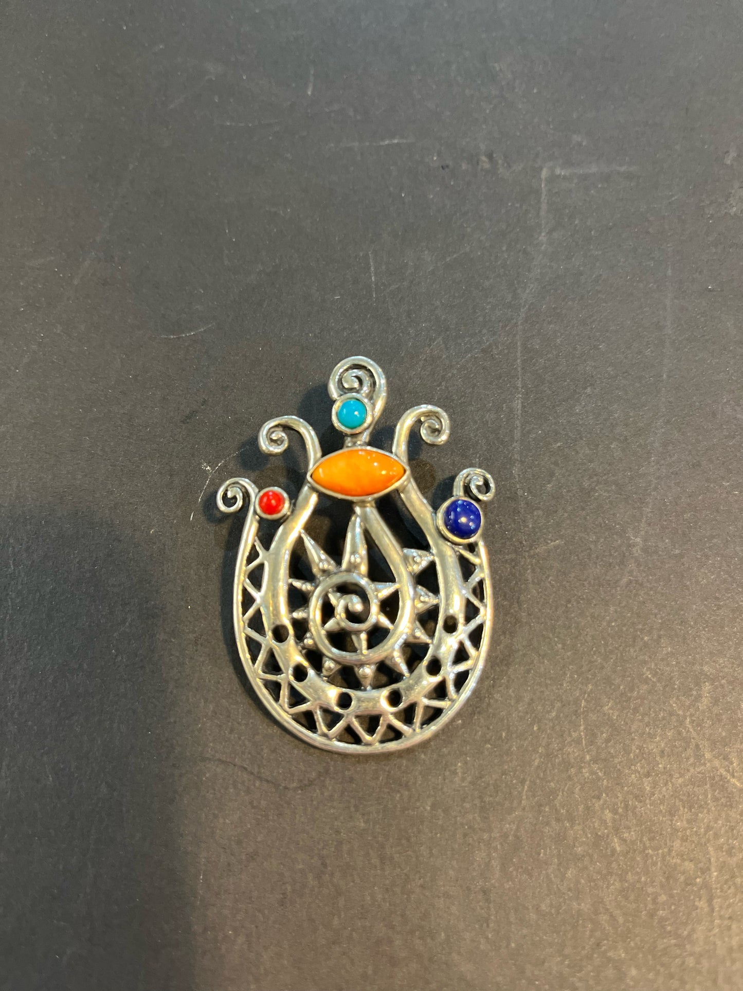 Carolyn Pollack Multi-color Tribal Pendant