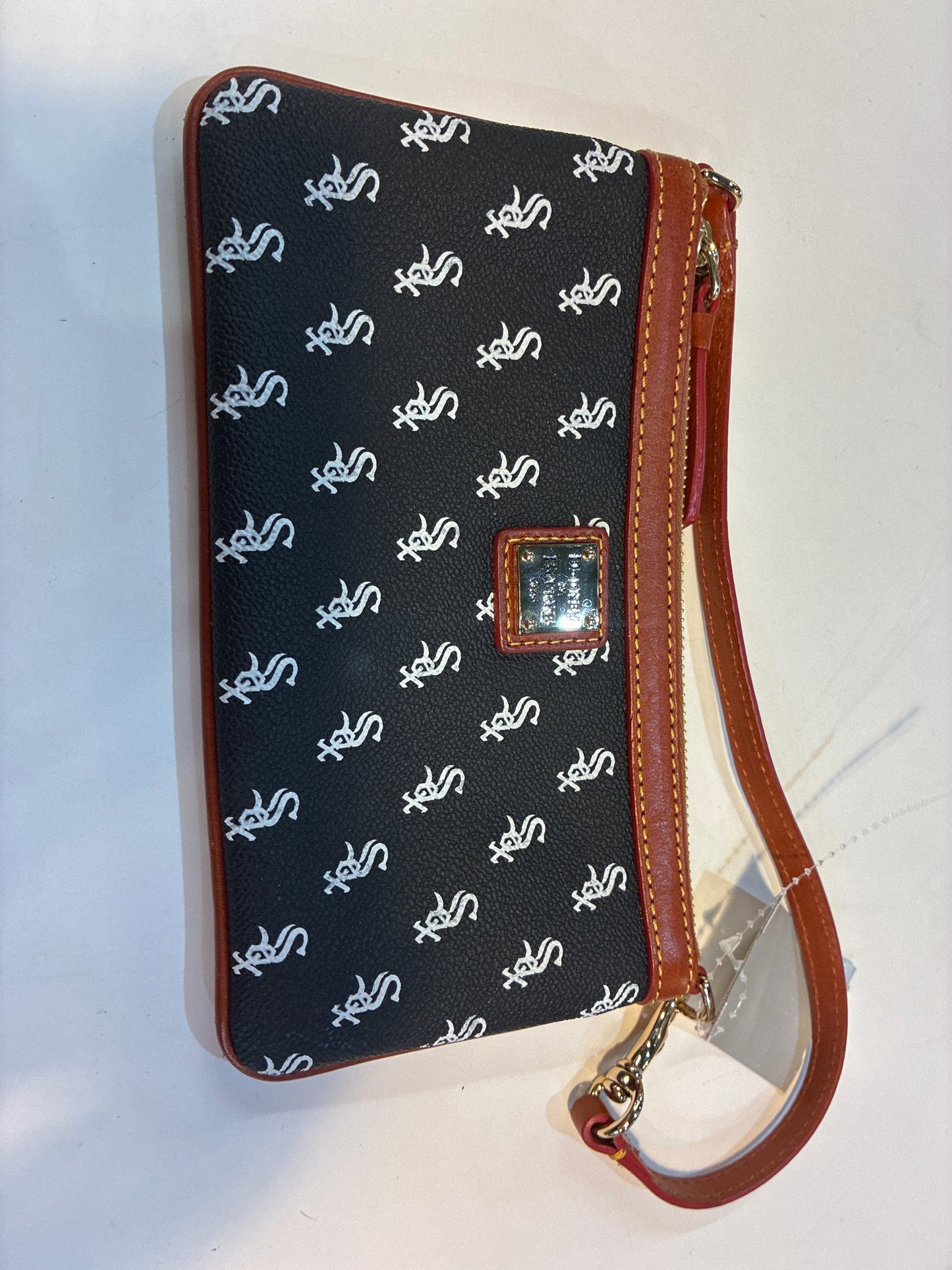 Dooney & Bourke White Sox Leather Wristlet