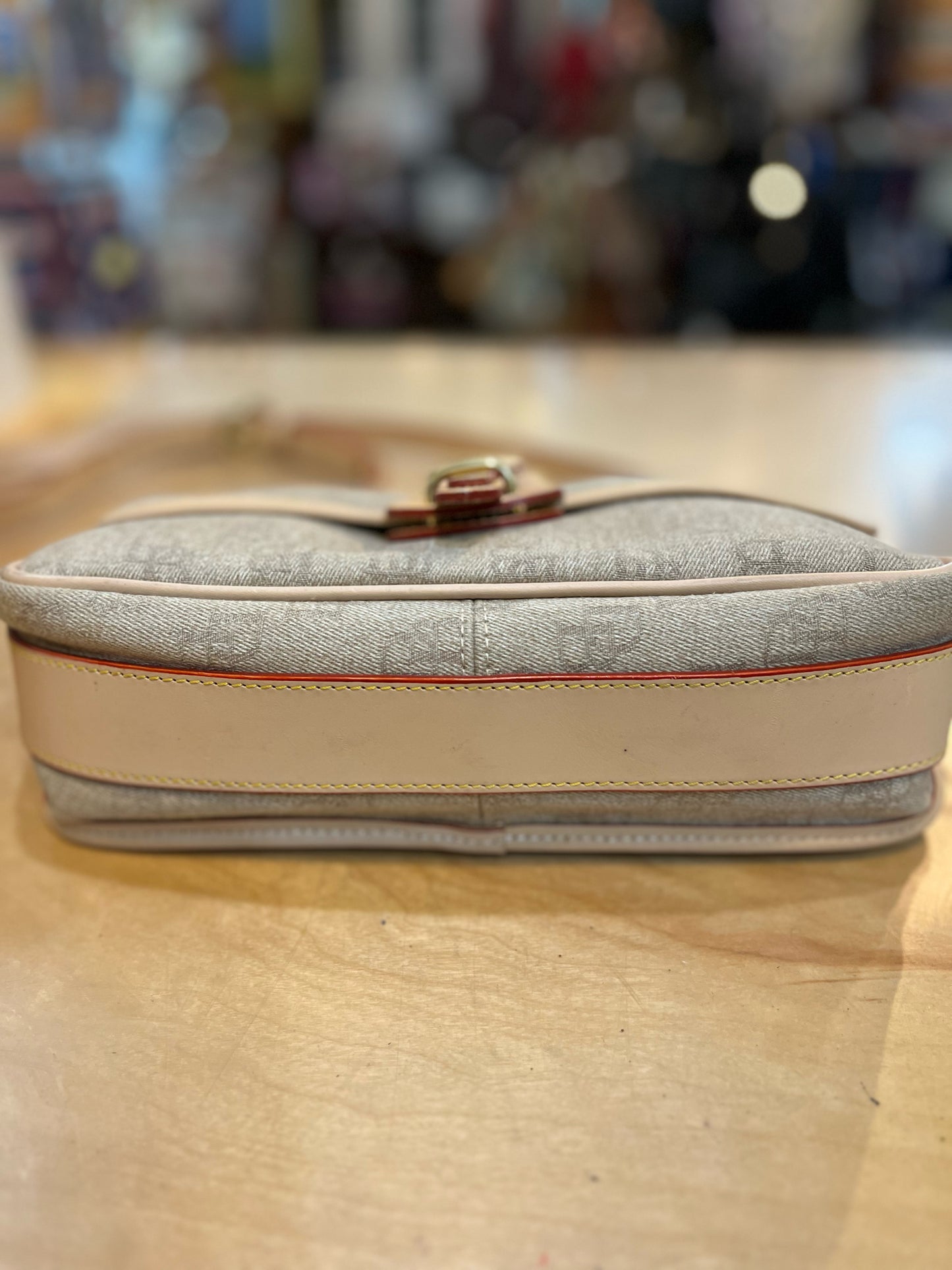 Dooney & Bourke Gray Fabric Crossbody Handbag