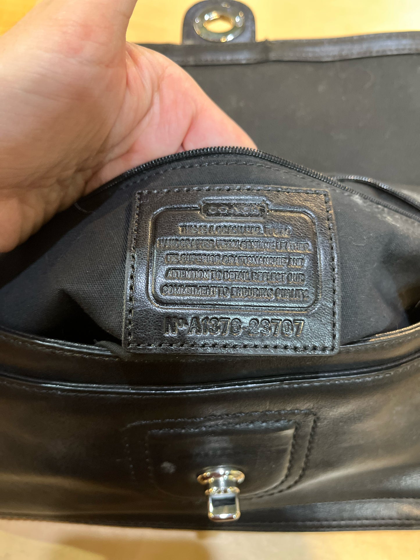 Coach Black "City Willis 65th Legacy" Handbag