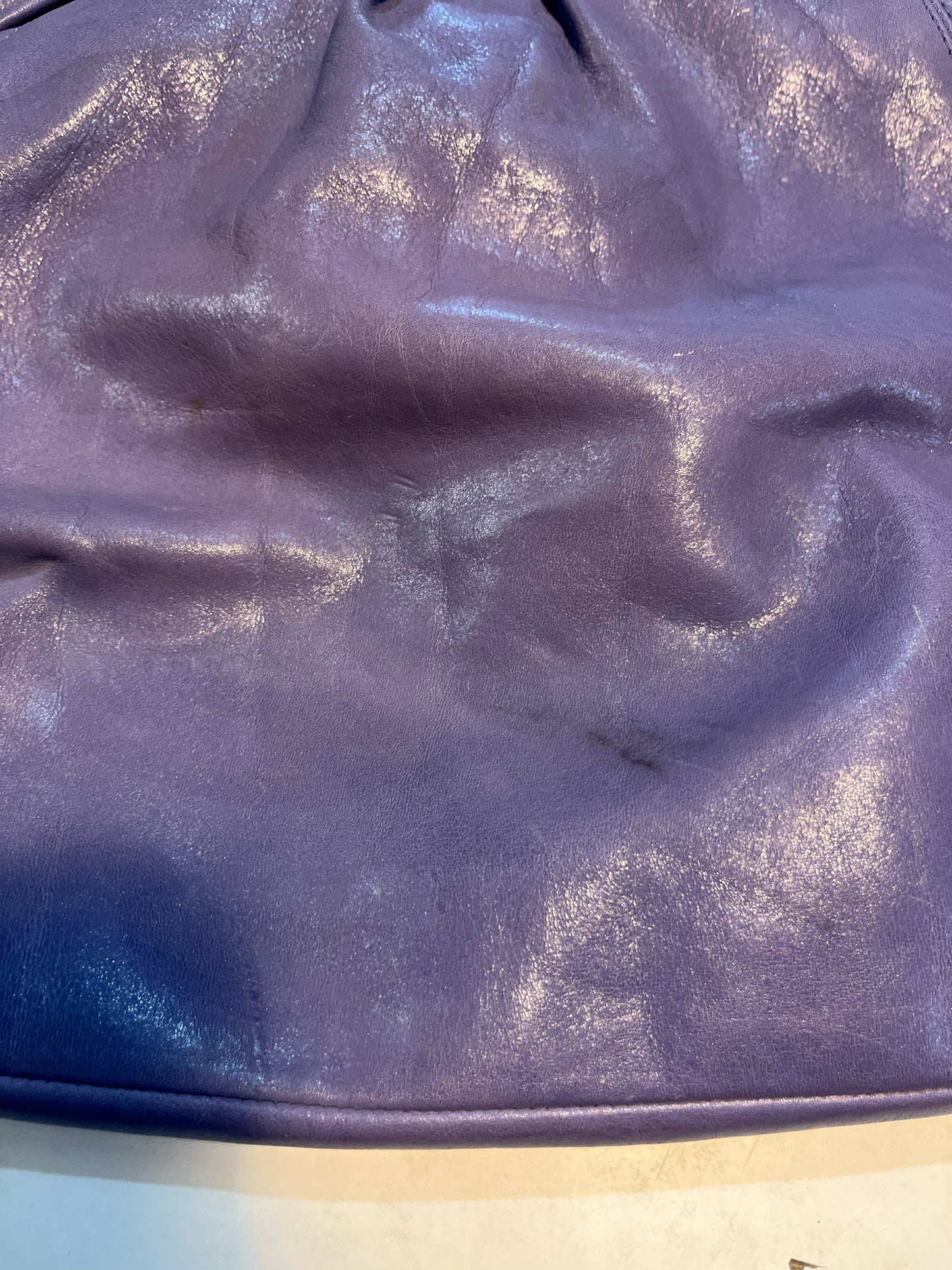 Coach Purple "Madison Spectator" Handbag