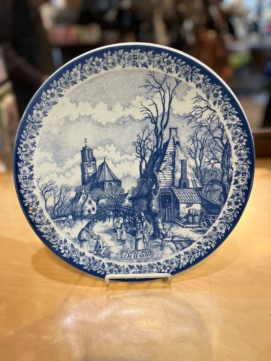 Delfts Holland "De Winter" Plate