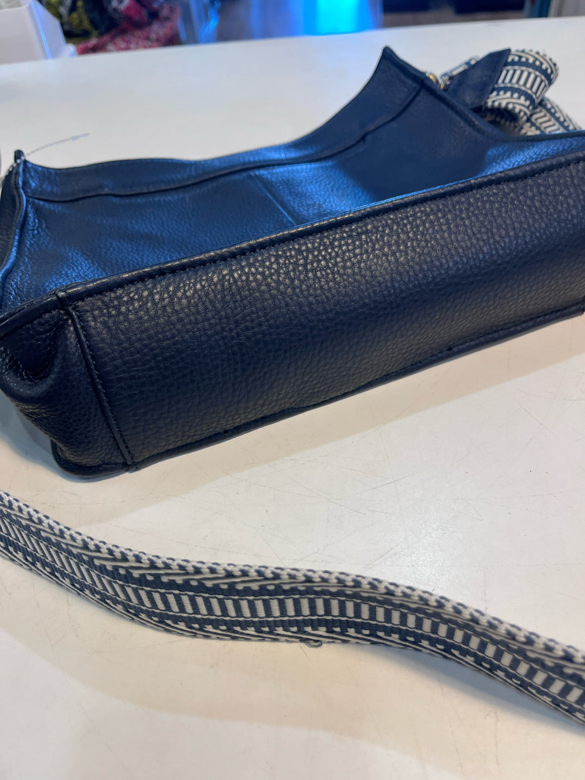 HOBO Navy "Cass Leather" Handbag