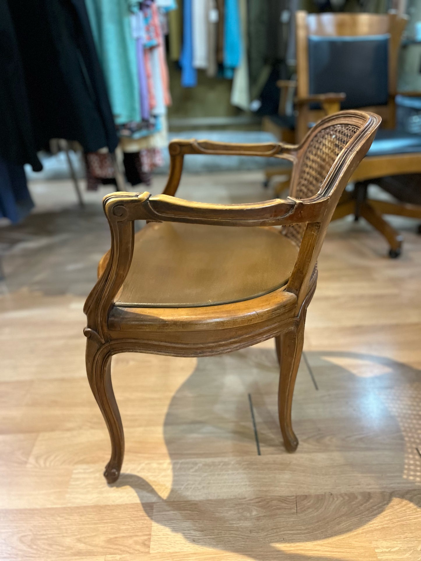 Louis XVI Style Brown Chair