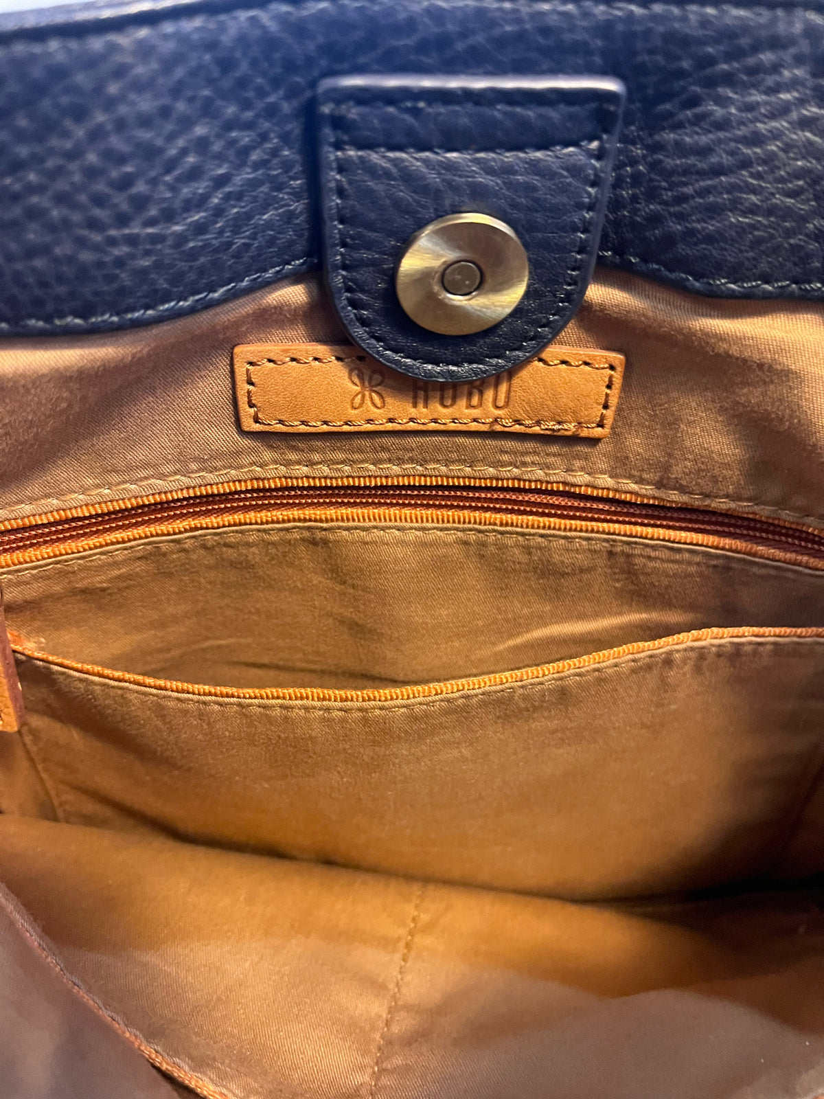 HOBO Navy "Cass Leather" Handbag